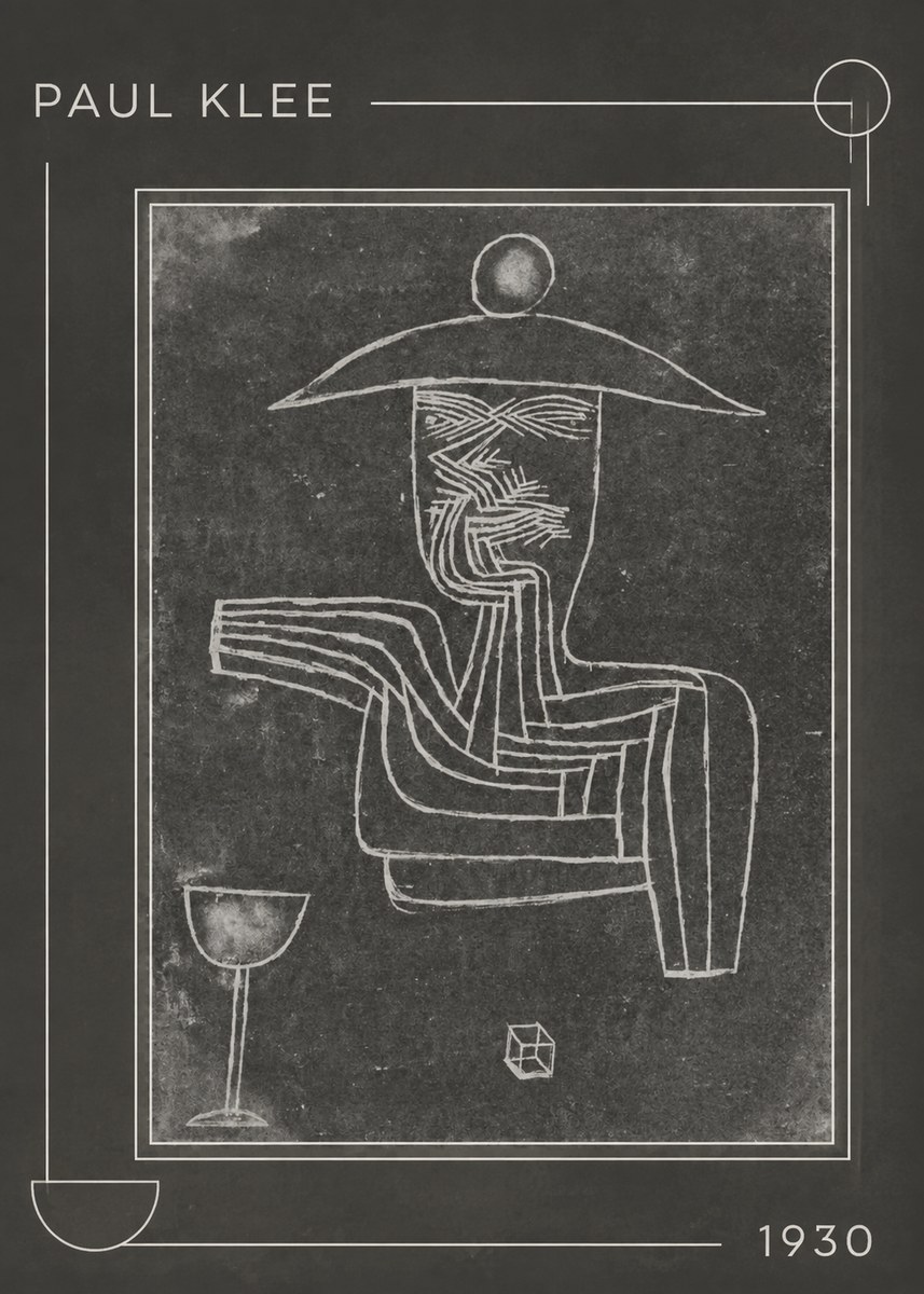 Paul Klee Figure of a Seer No1 - Póster