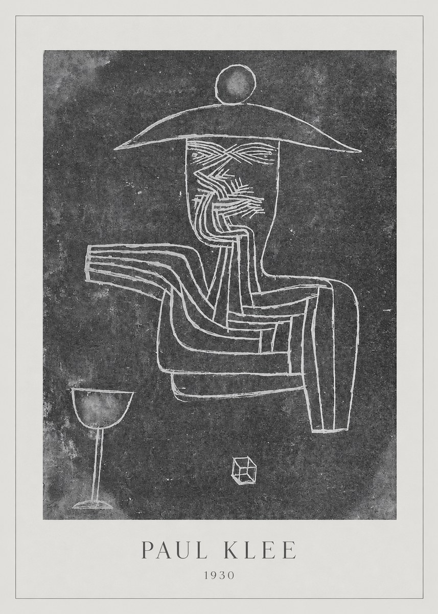 Paul Klee Figure of a Seer No3 - Póster