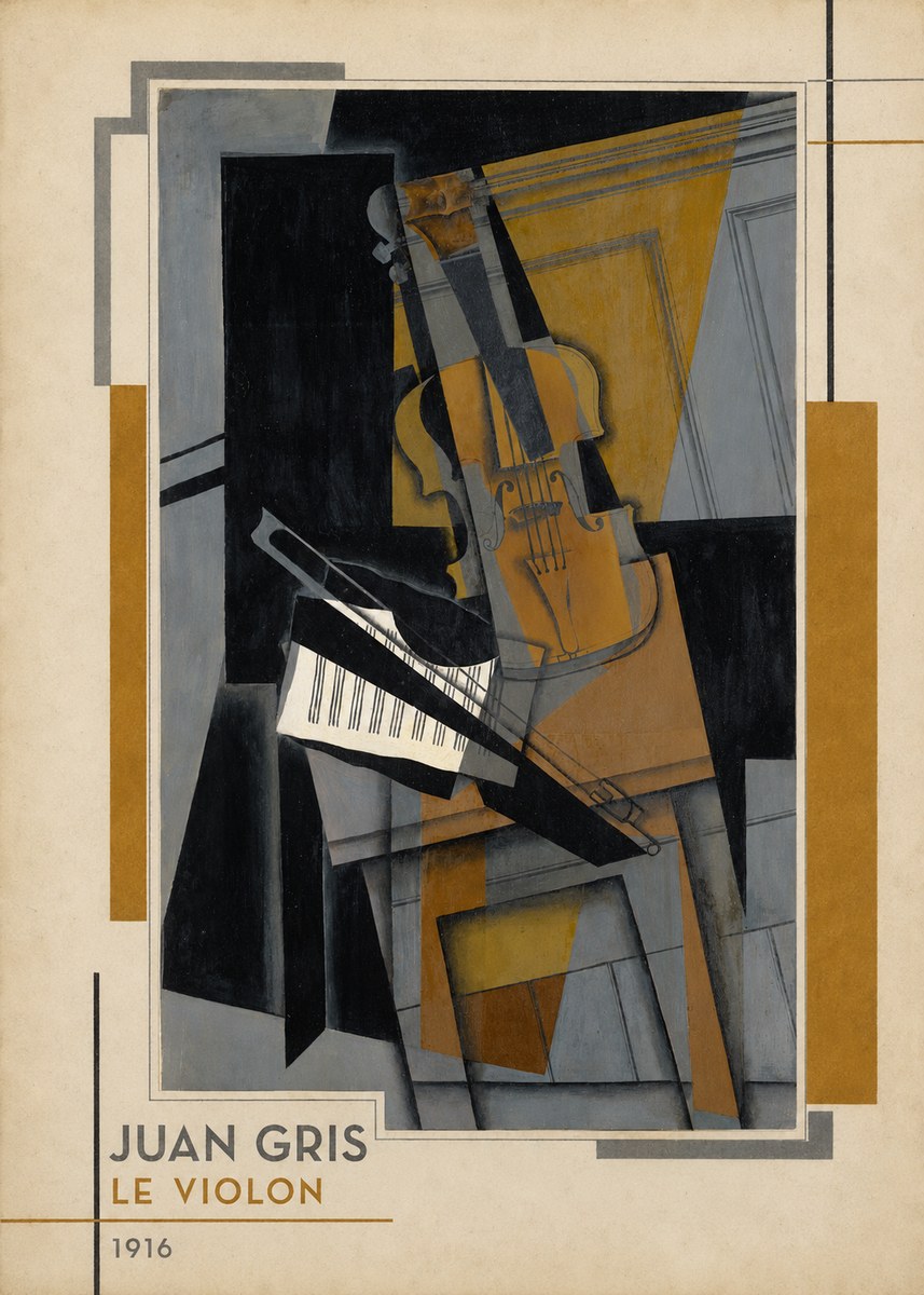 Juan Gris Le Violon No2 - Póster