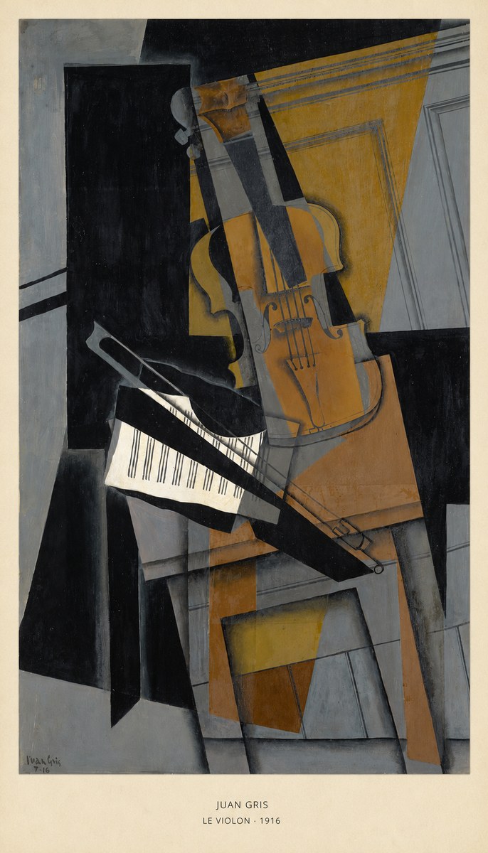 Juan Gris Le Violon No5 - Póster