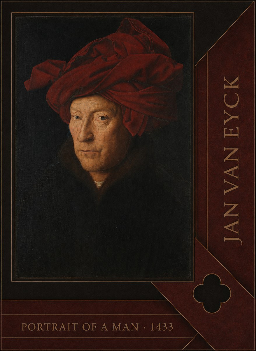 Jan van Eyck Portrait of a Man II No6 - Póster
