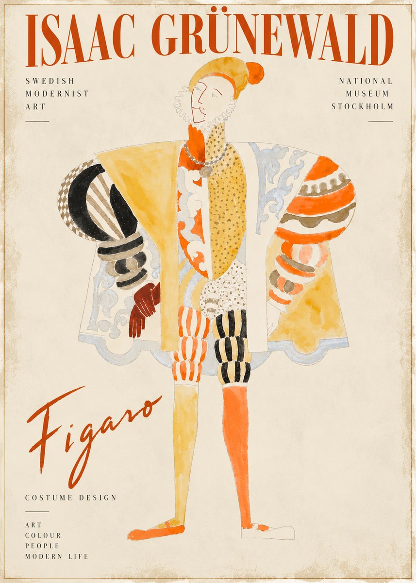 Isaac Grünewald Figaro I No6 - Póster