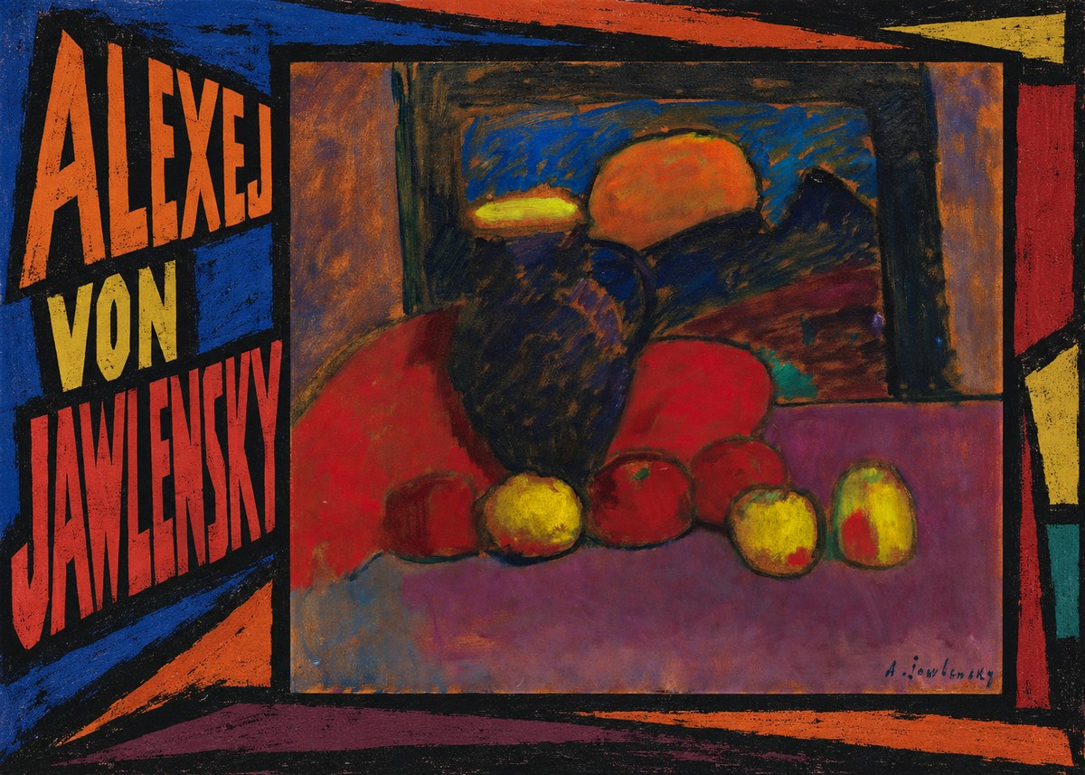 Alexej von Jawlensky Still Life with Vase and Fruit No3 - Póster