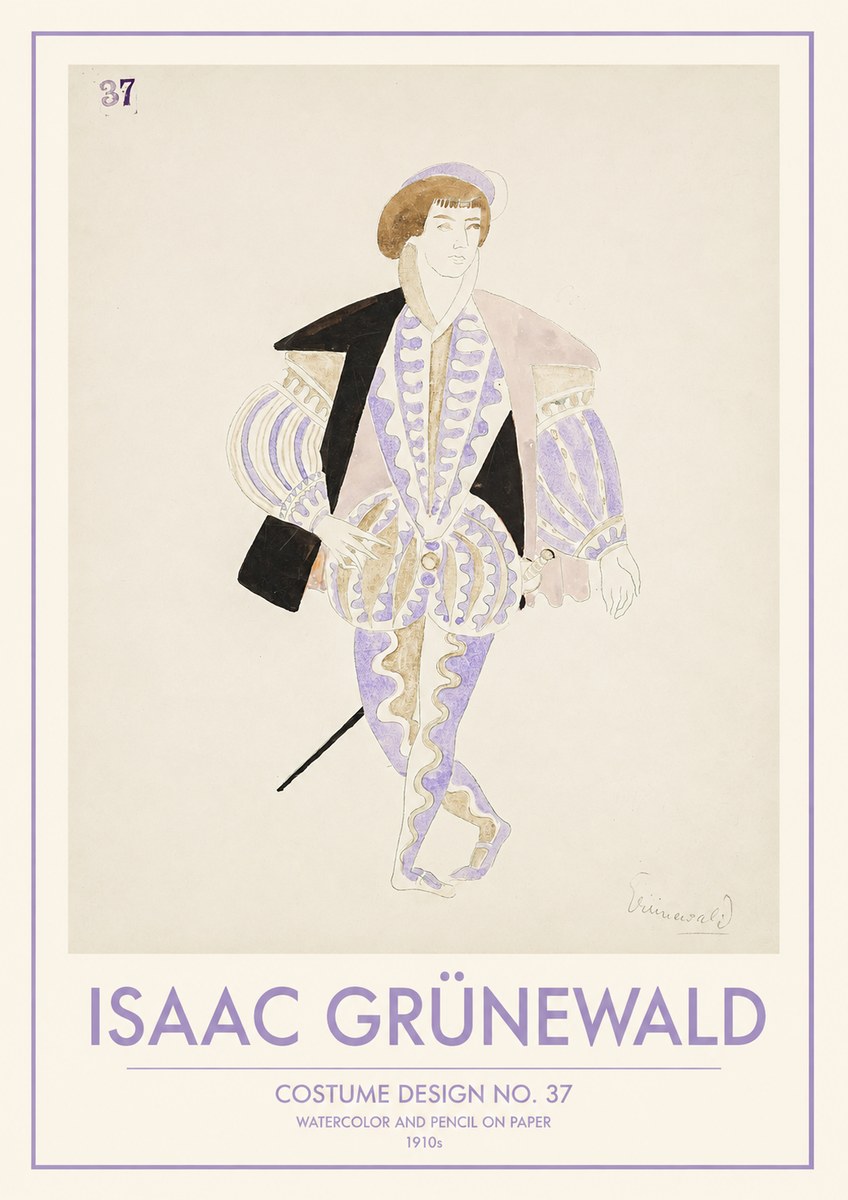 Isaac Grünewald Costume Design No. 37 No1 - Póster