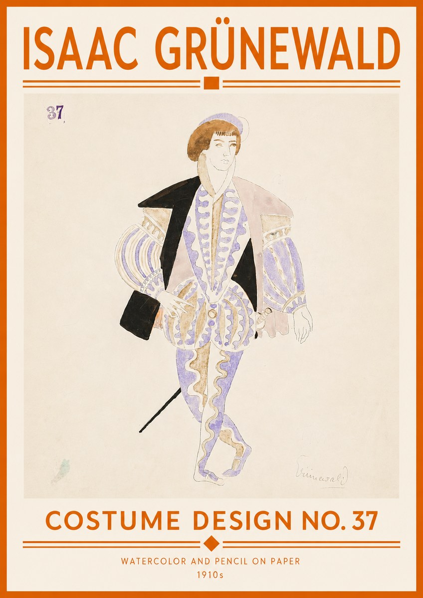 Isaac Grünewald Costume Design No. 37 No5 - Póster