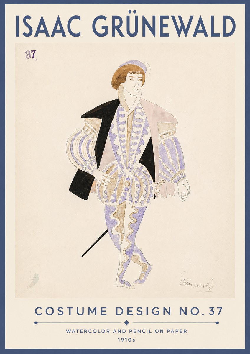 Isaac Grünewald Costume Design No. 37 No6 - Póster