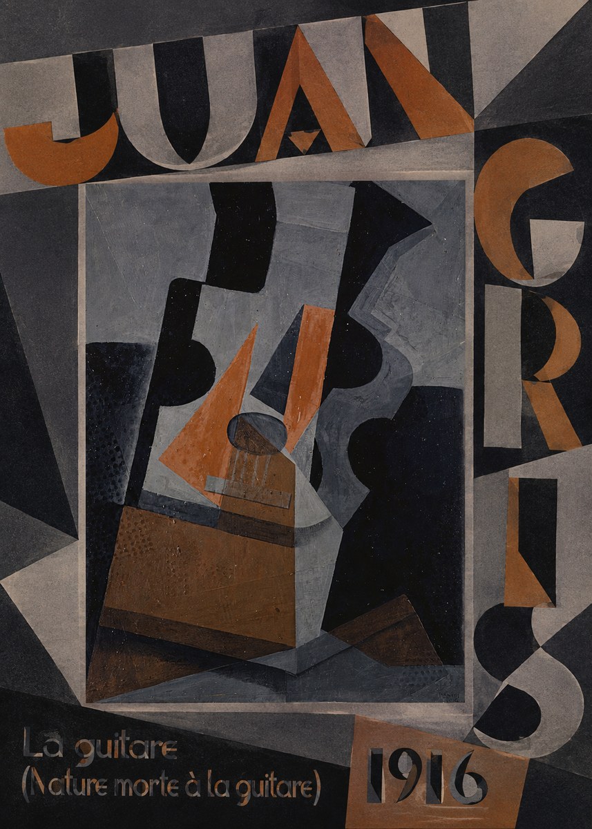 Juan Gris La Guitare (Nature Morte À La Guitare) No4 - Póster