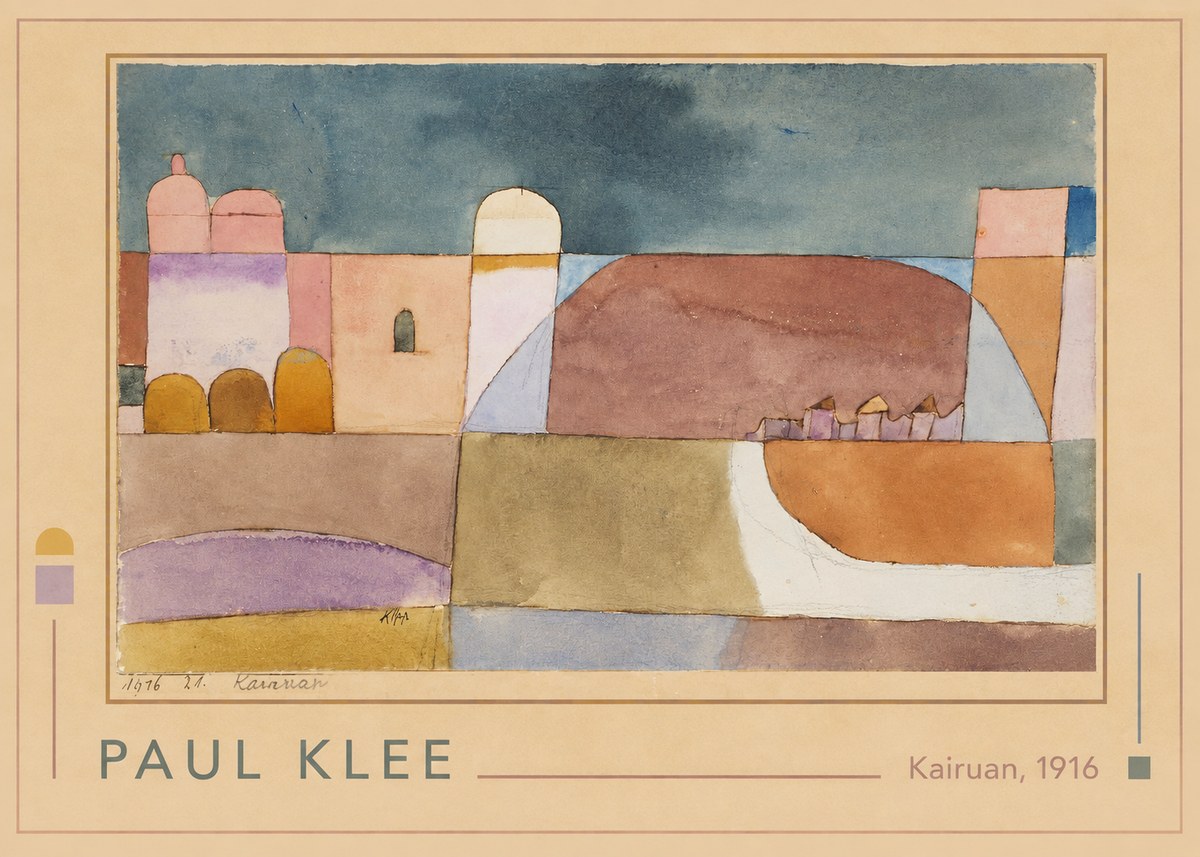 Paul Klee Kairuan, 1916 No1 - Póster