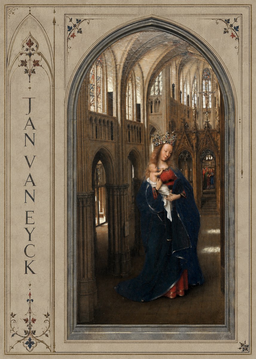 Jan van Eyck Madonna in the Church II No2 - Póster