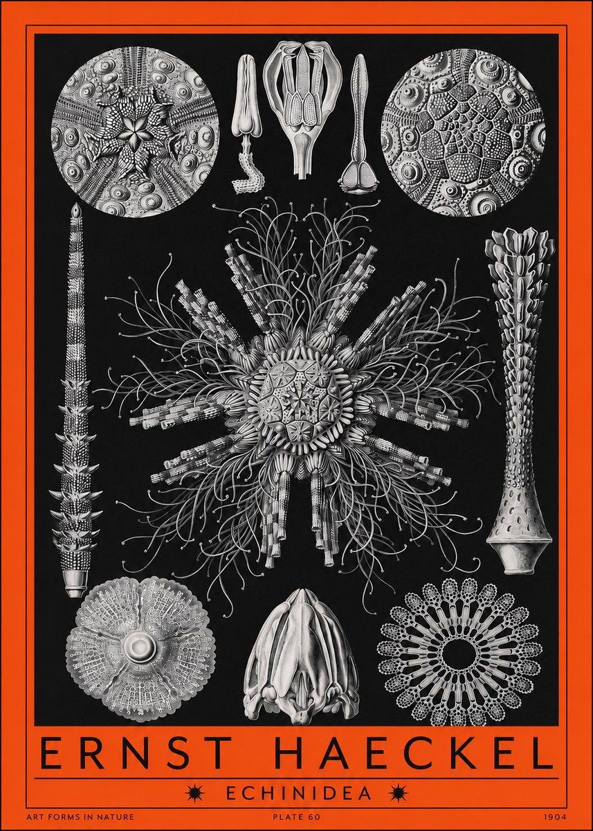 Ernst Haeckel Echinidea Sea Urchins No2 - Póster