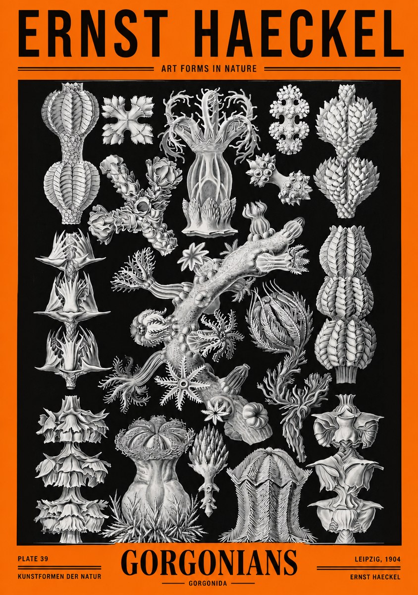Ernst Haeckel Gorgonians No2 - Póster