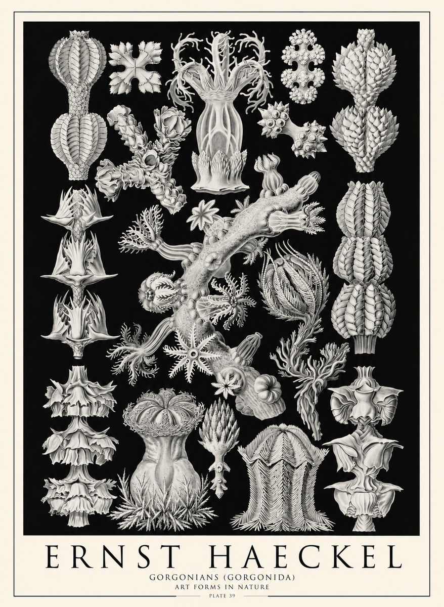 Ernst Haeckel Gorgonians No4 - Póster