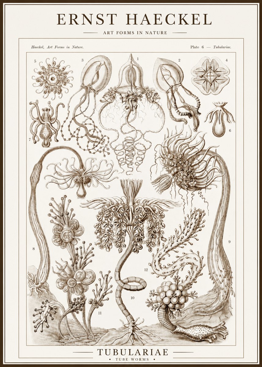 Ernst Haeckel Tubulariae No1 - Póster