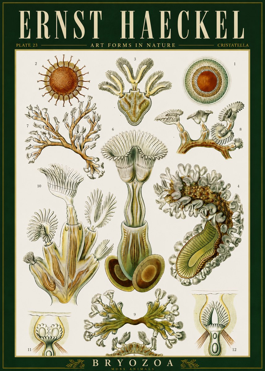 Ernst Haeckel Cristatella No6 - Póster
