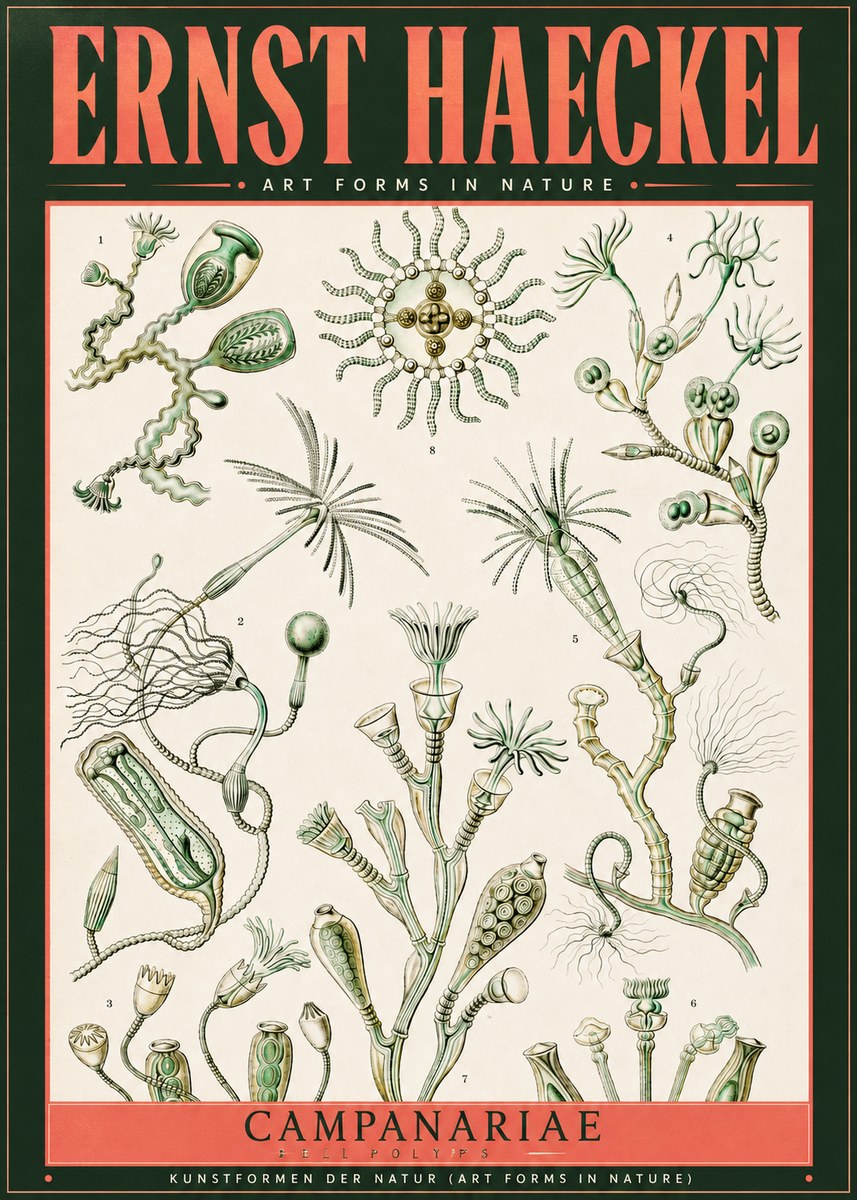 Ernst Haeckel Campanariae – Bell Polyps No2 - Póster
