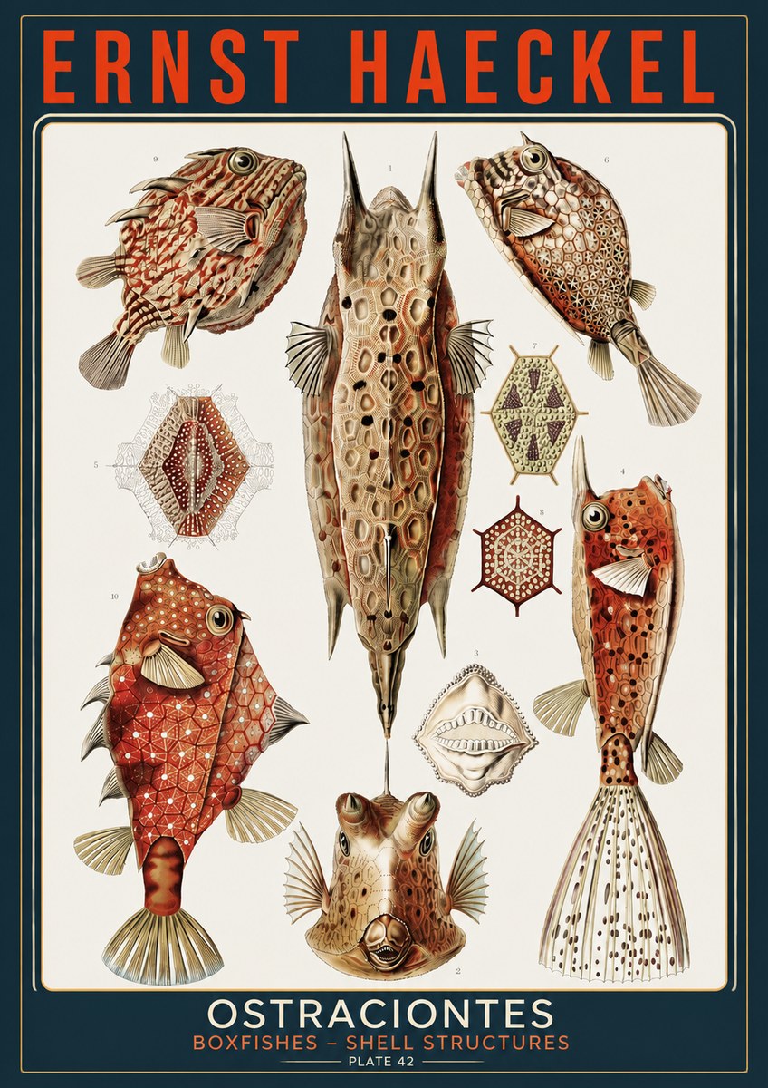 Ernst Haeckel Ostracodes Crustacea No5 - Póster