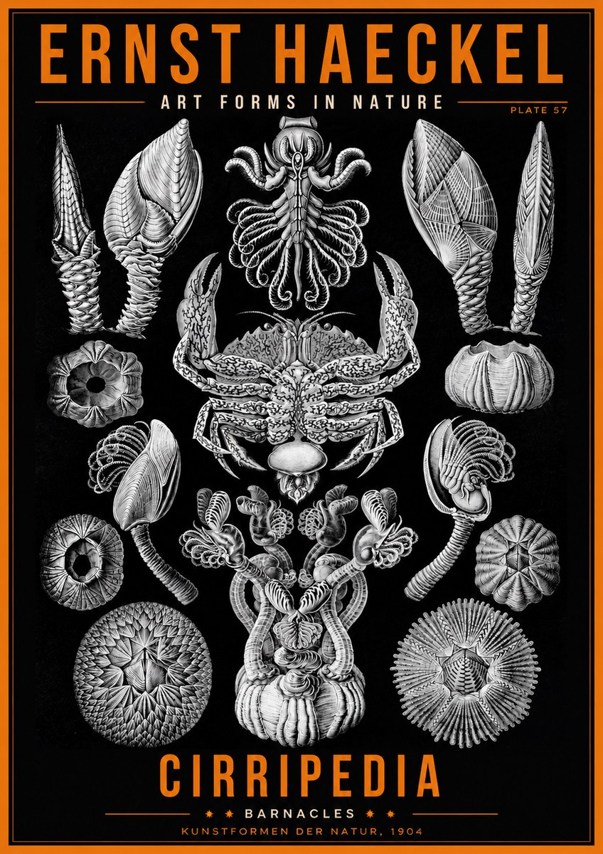 Ernst Haeckel Cirripedia Barnacles No2 - Póster