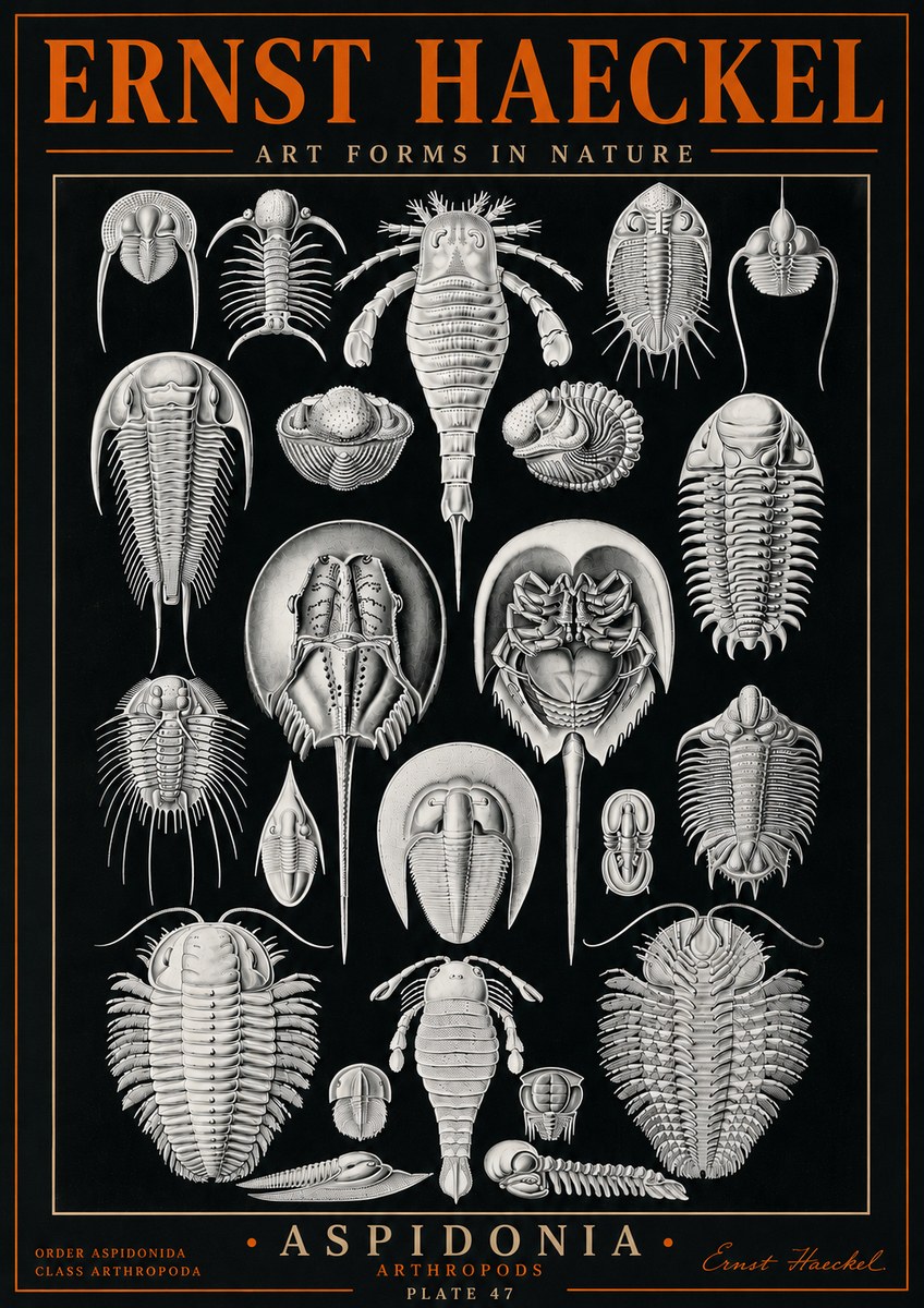 Ernst Haeckel Aspidonia No5 - Póster