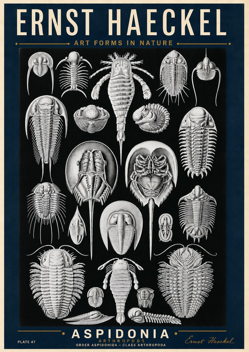 Ernst Haeckel Aspidonia No6 - Póster