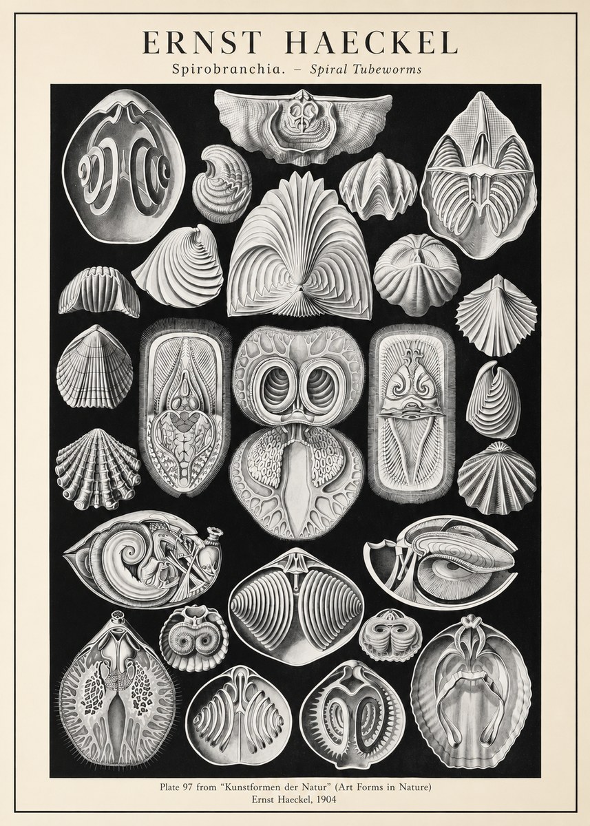 Ernst Haeckel Spirobranchia No3 - Póster