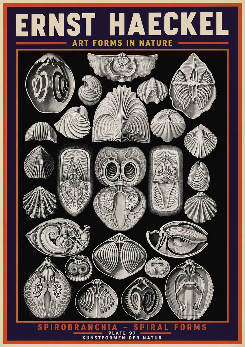 Ernst Haeckel Spirobranchia No5 - Póster