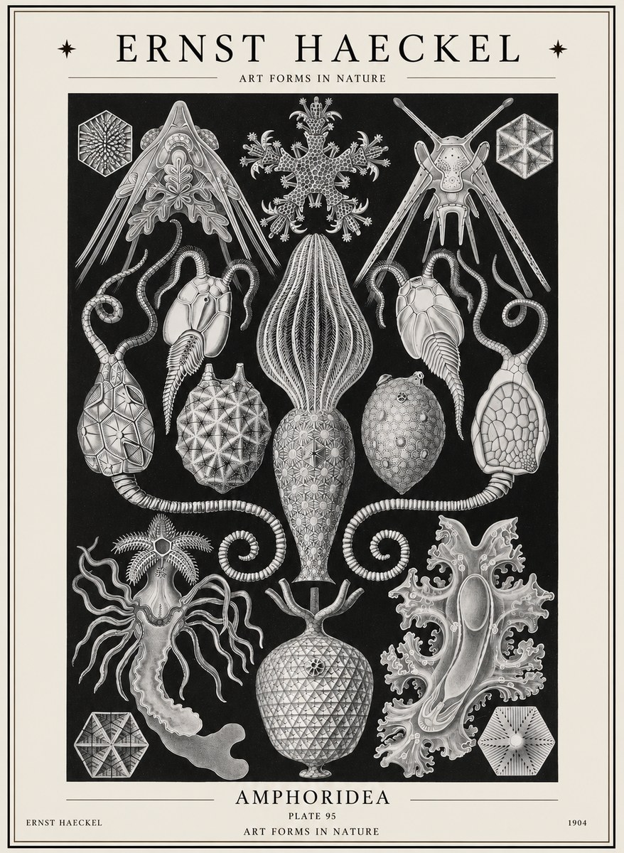 Ernst Haeckel Amphoridea No1 - Póster