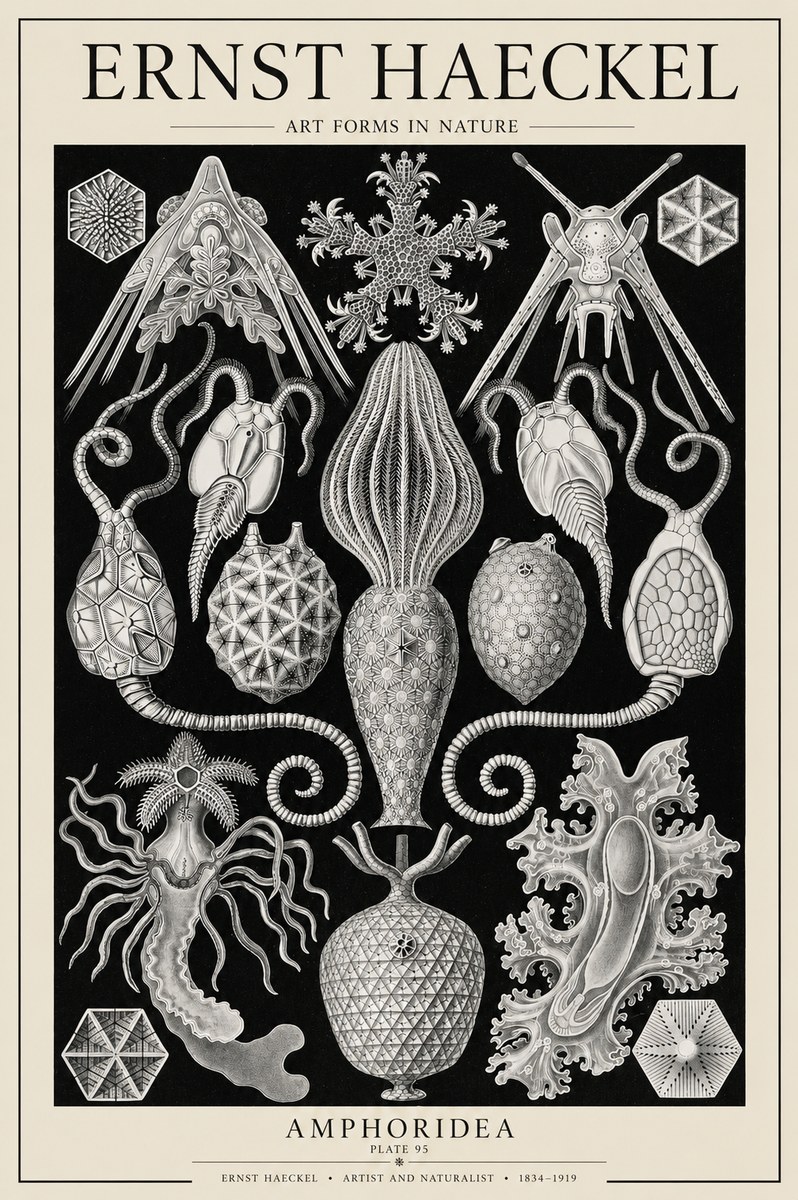 Ernst Haeckel Amphoridea No6 - Póster
