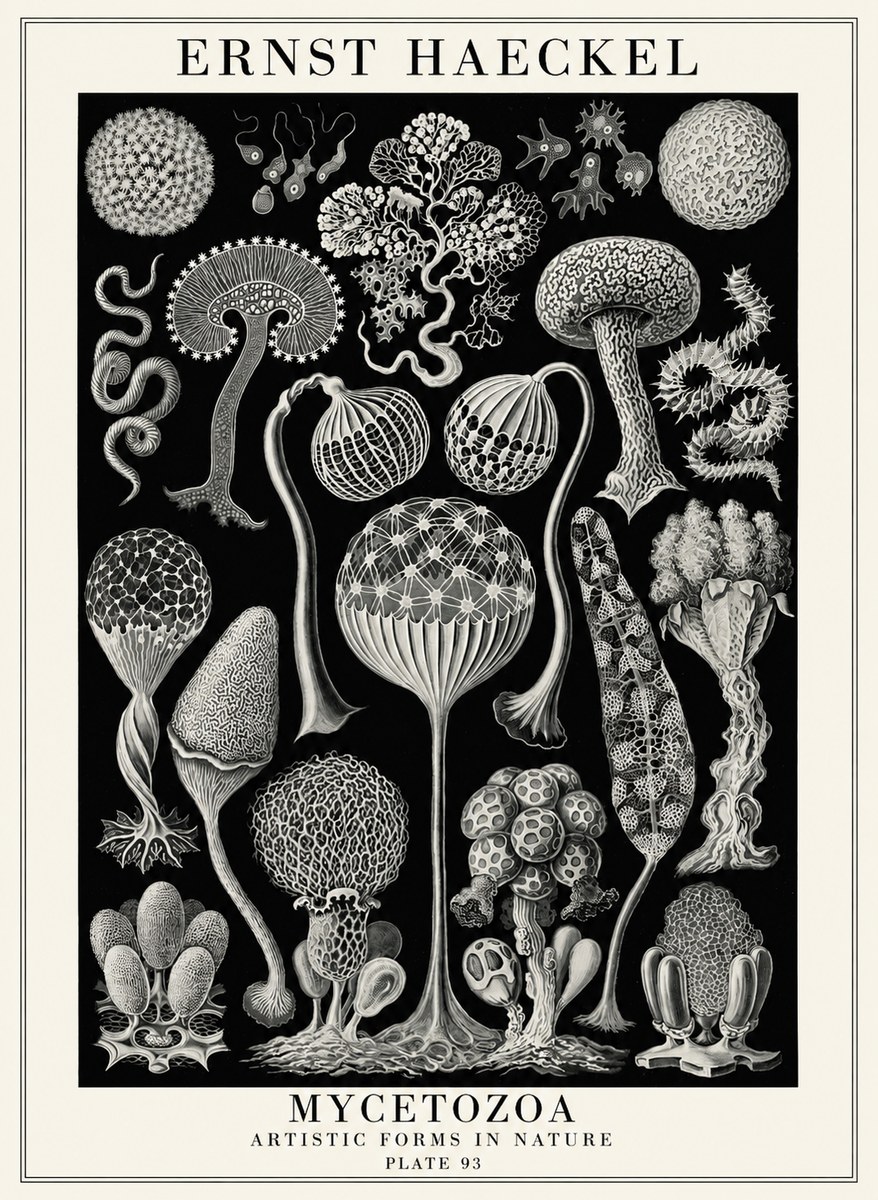 Ernst Haeckel Mycetozoa No4 - Póster