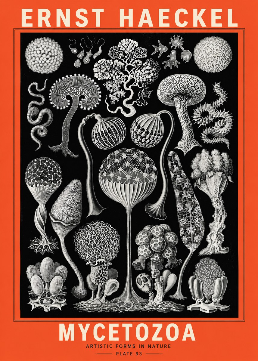 Ernst Haeckel Mycetozoa No5 - Póster