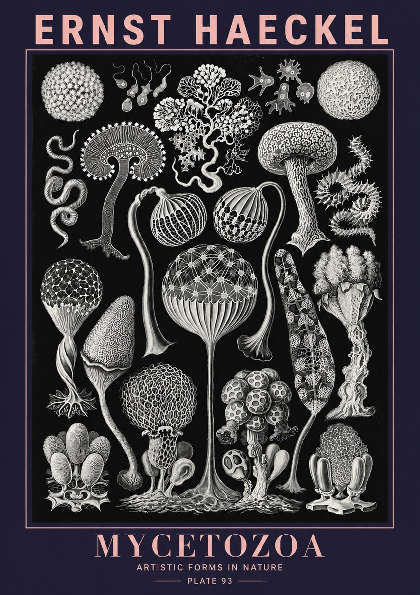 Ernst Haeckel Mycetozoa No6 - Póster