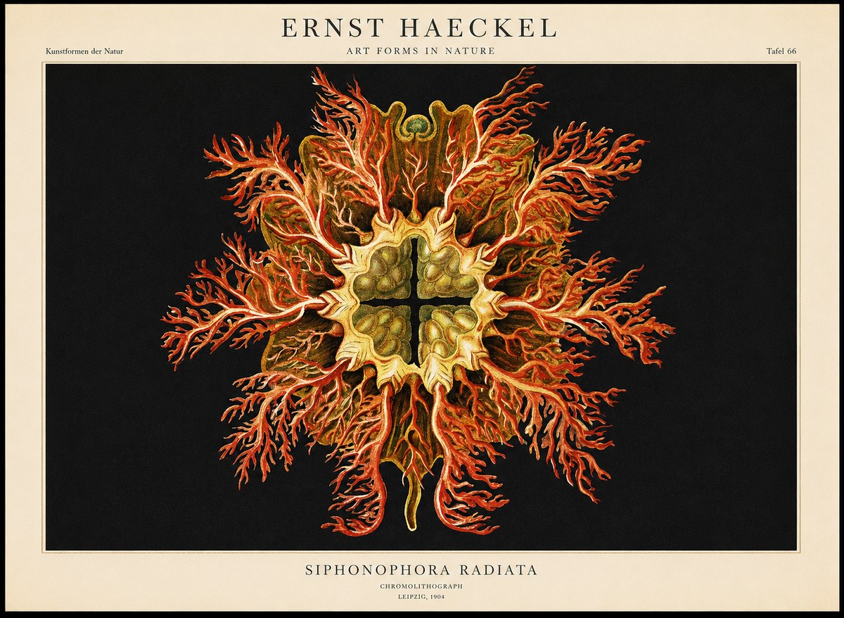 Ernst Haeckel Marine Organism No2 - Póster