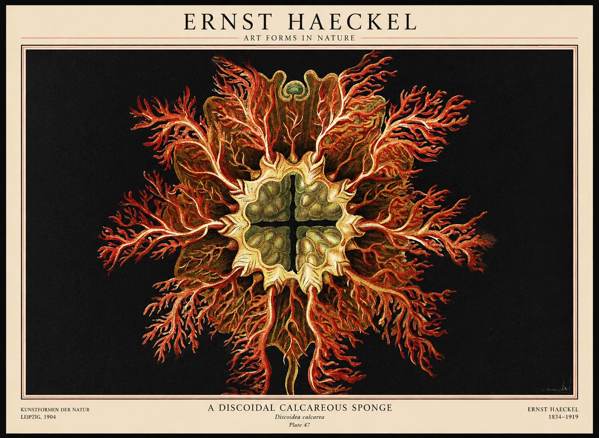 Ernst Haeckel Marine Organism No3 - Póster