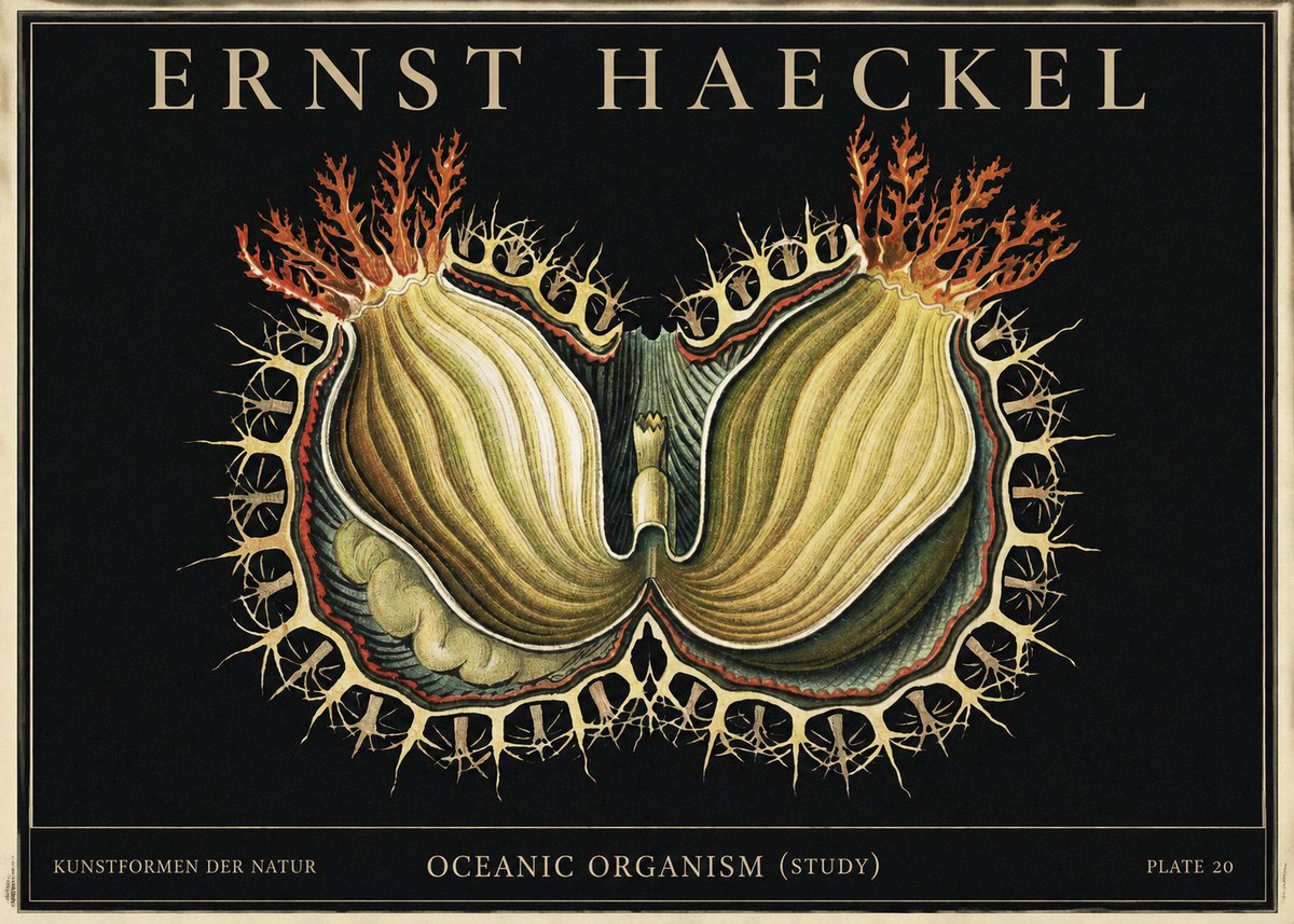 Ernst Haeckel Nature's Architecture No4 - Póster