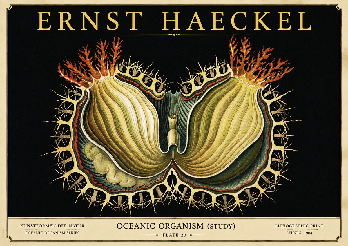 Ernst Haeckel Nature's Architecture No6 - Póster