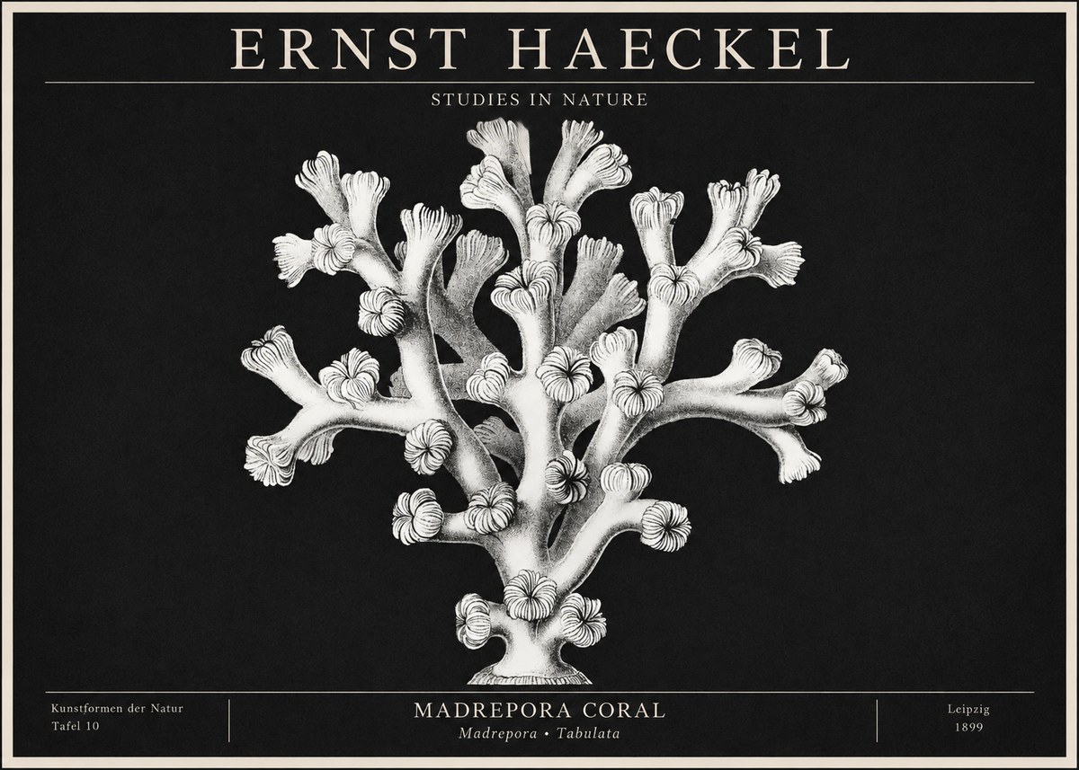 Ernst Haeckel Corallium Rubrum I No2 - Póster