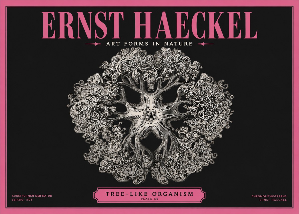 Ernst Haeckel Tree-like Organism No2 - Póster