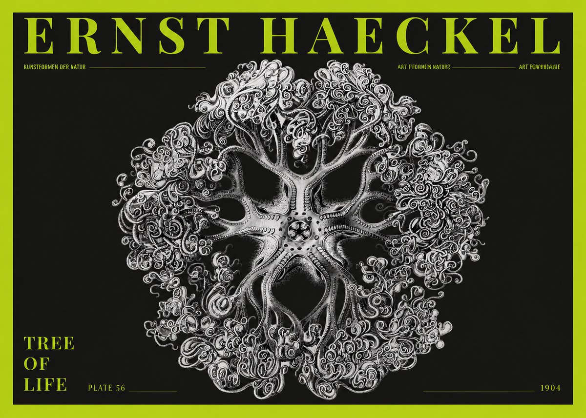 Ernst Haeckel Tree-like Organism No5 - Póster