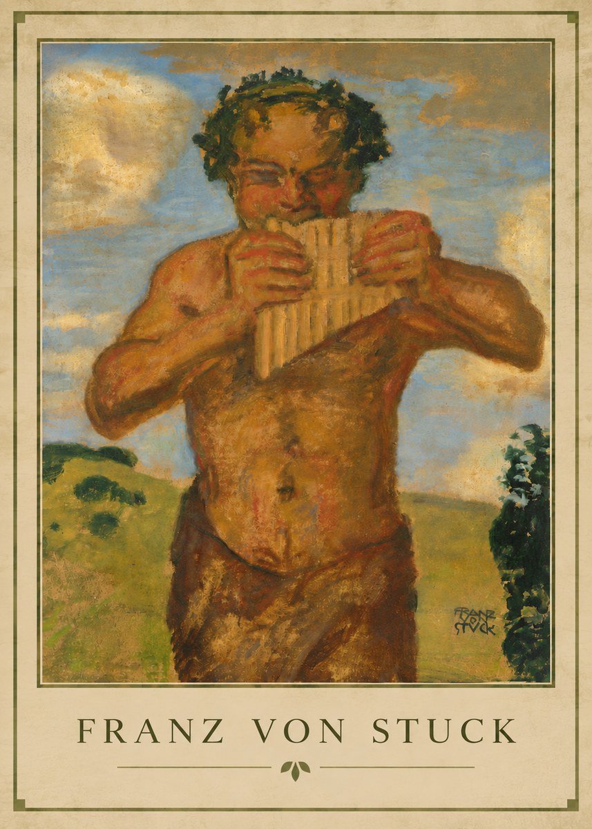 Franz von Stuck Faun No4 - Póster