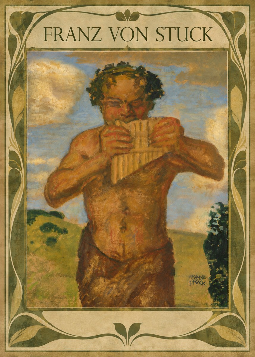 Franz von Stuck Faun No5 - Póster