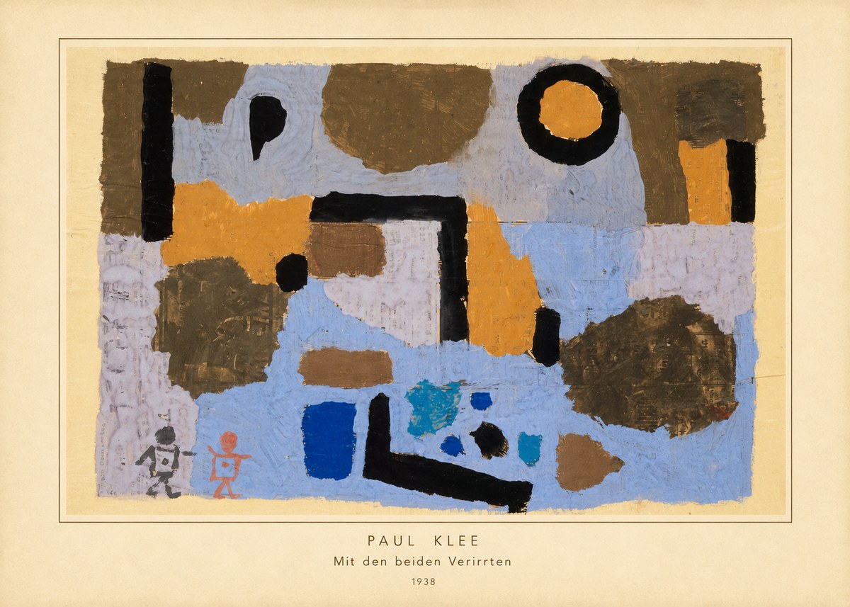 Paul Klee Mit Den Beiden Verirrten No4 - Póster