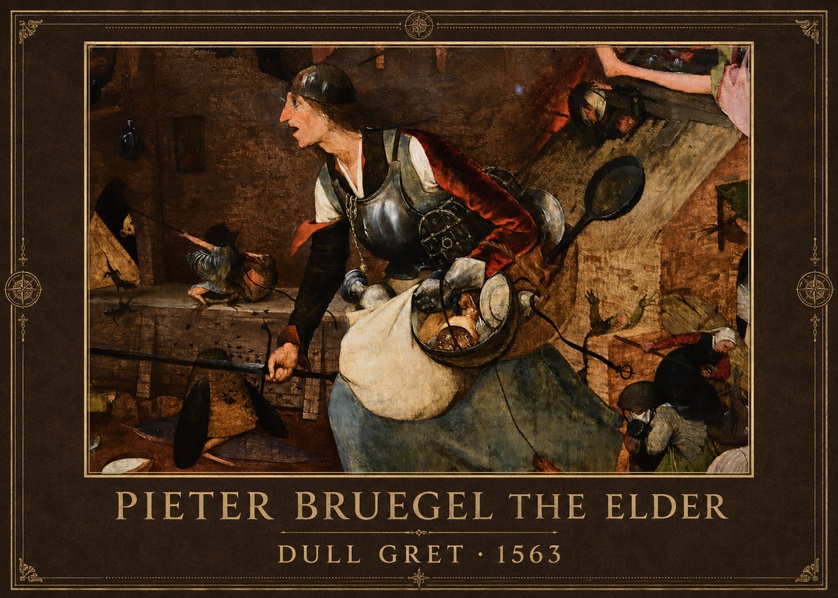 Pieter Bruegel Dull Gret II No1 - Póster