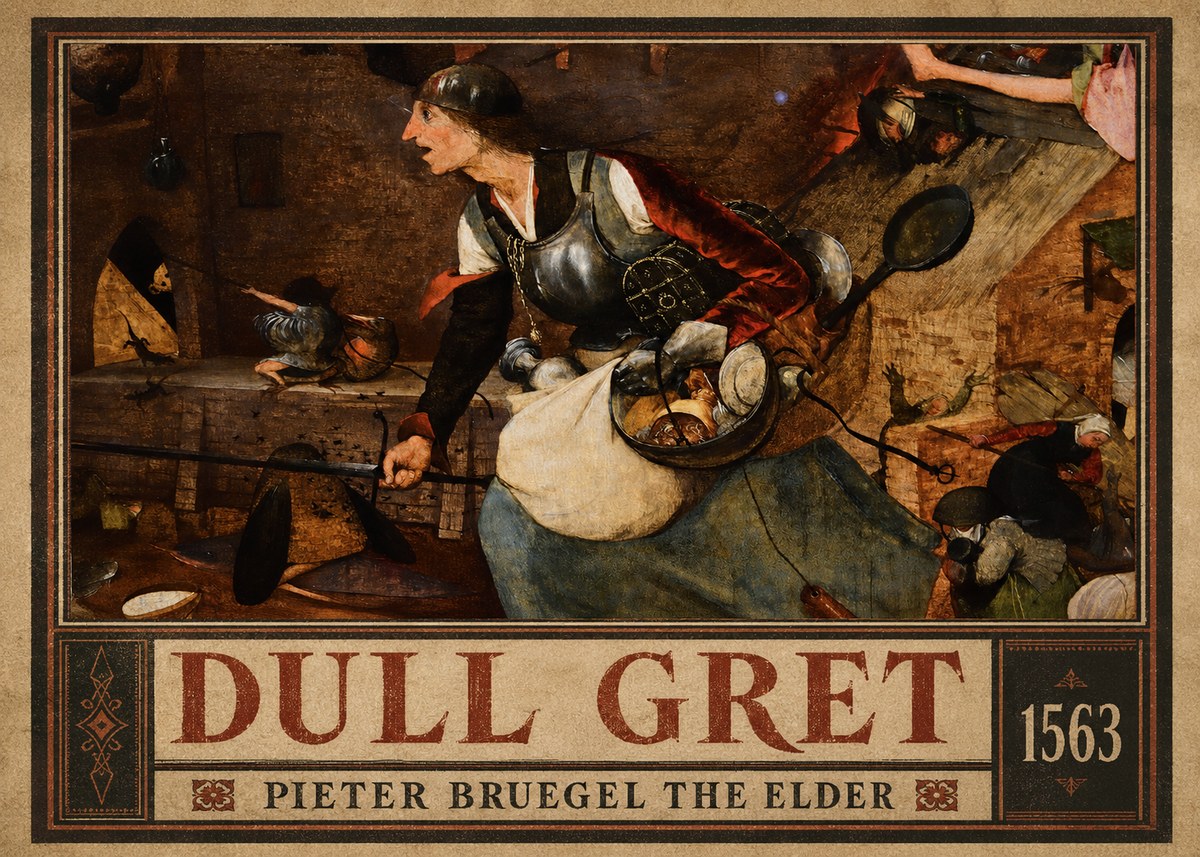Pieter Bruegel Dull Gret II No3 - Póster