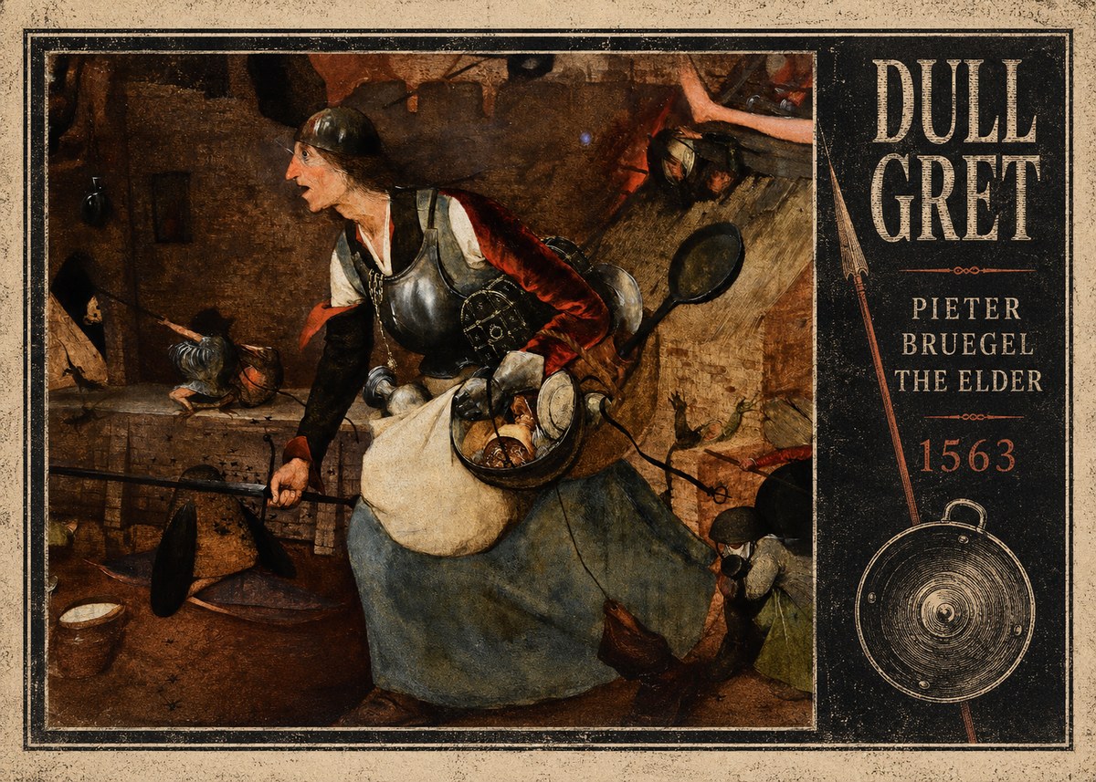 Pieter Bruegel Dull Gret II No4 - Póster