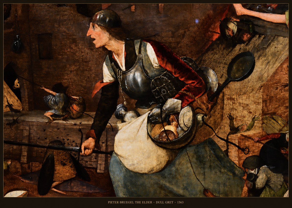 Pieter Bruegel Dull Gret II No6 - Póster