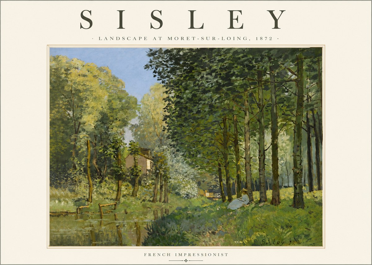 Sisley Landscape at Moret-sur-loing No3 - Póster