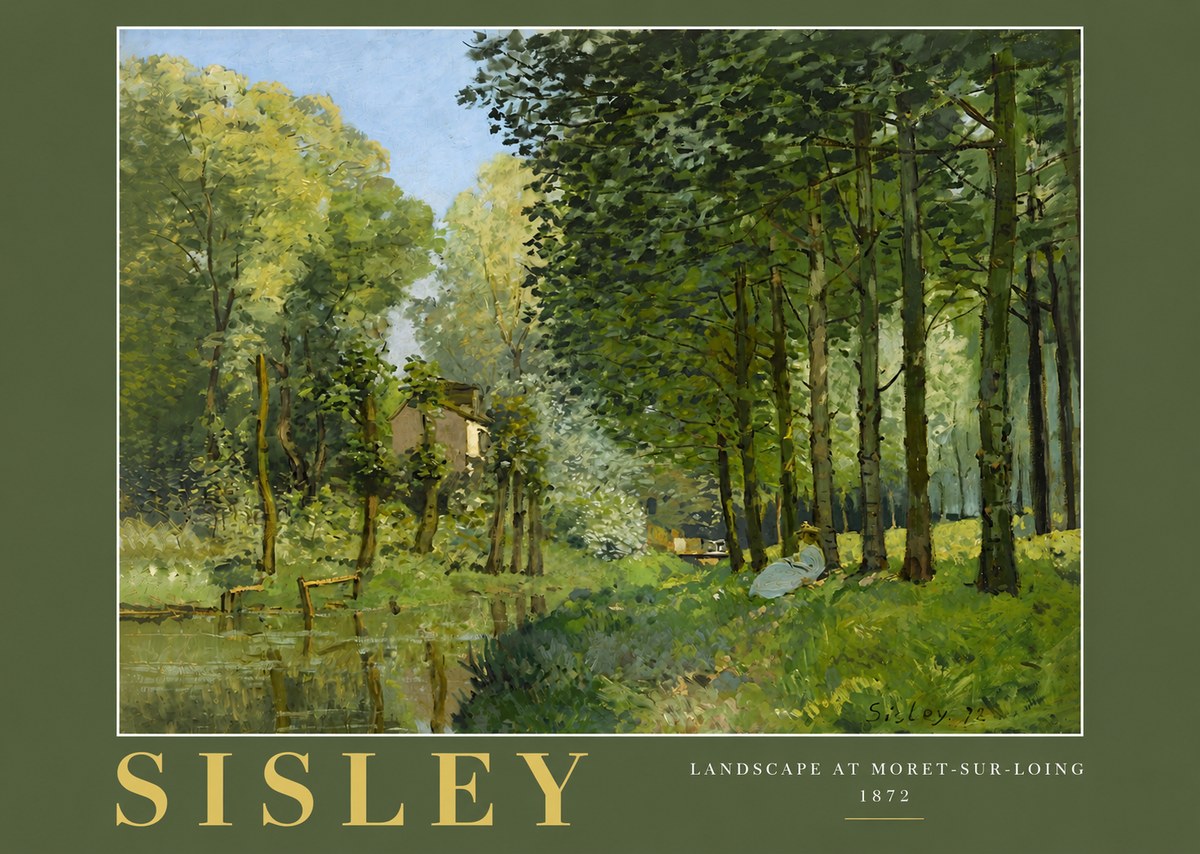 Sisley Landscape at Moret-sur-loing No4 - Póster