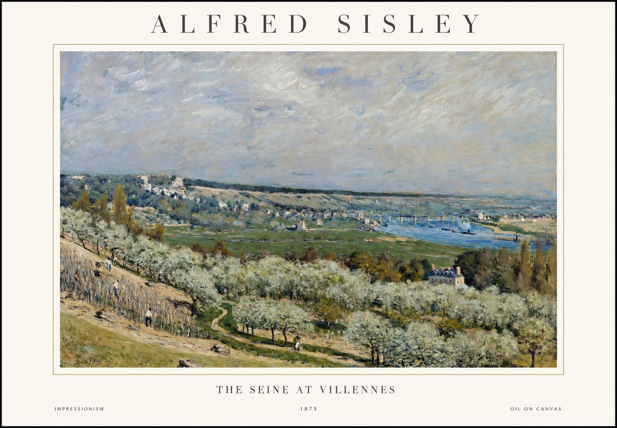 Sisley The Seine at Villennes No1 - Póster