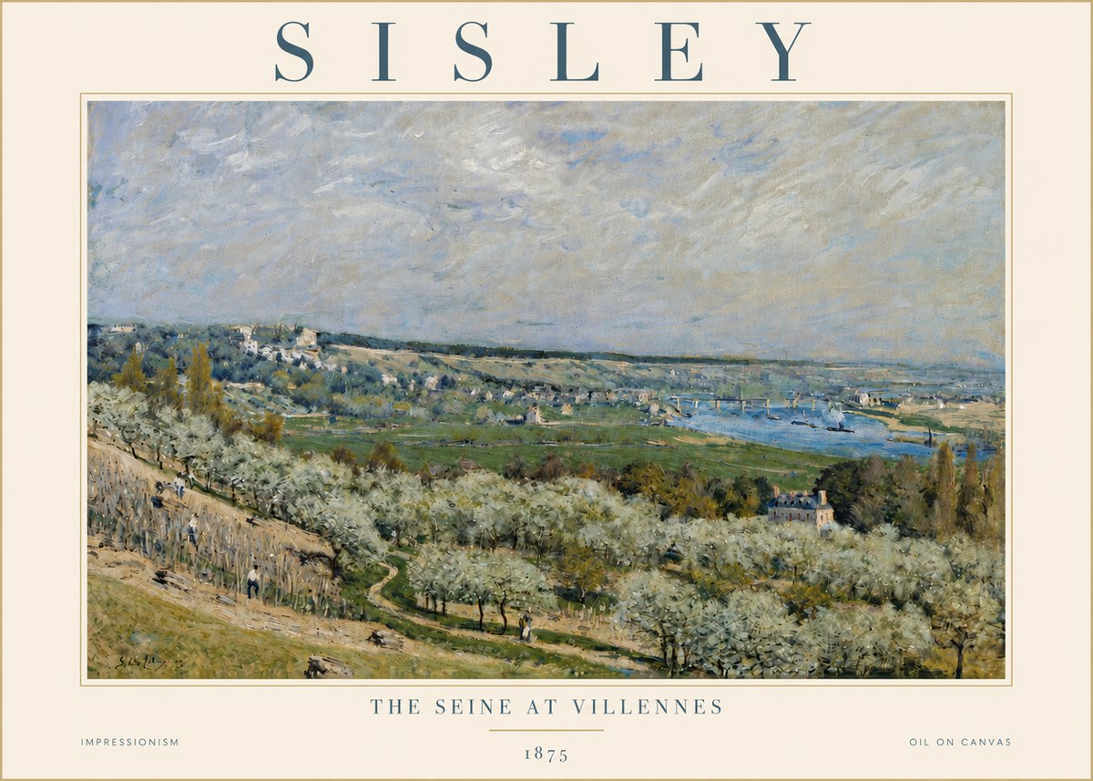 Sisley The Seine at Villennes No4 - Póster