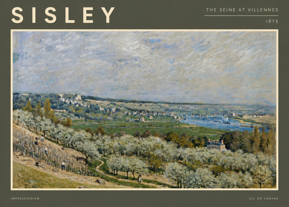 Sisley The Seine at Villennes No5 - Póster