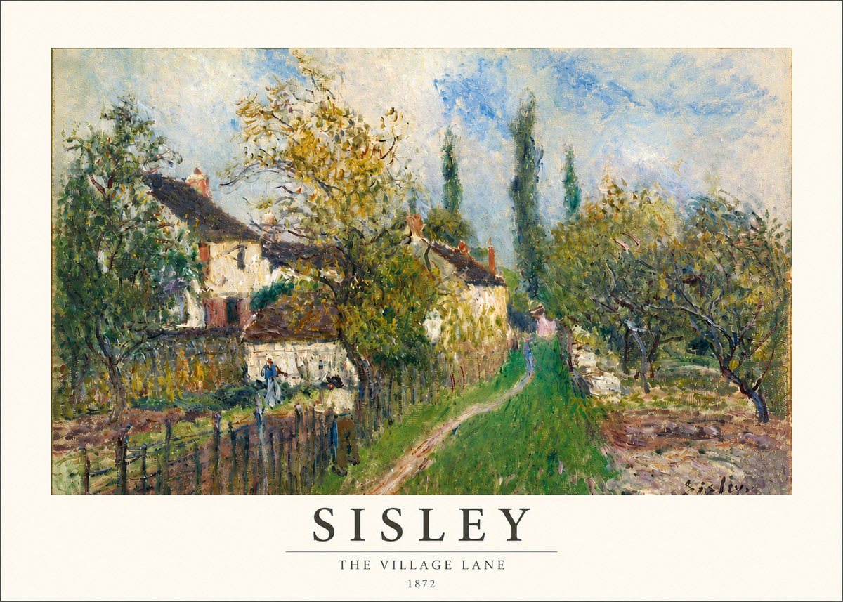 Sisley The Village Lane No3 - Póster